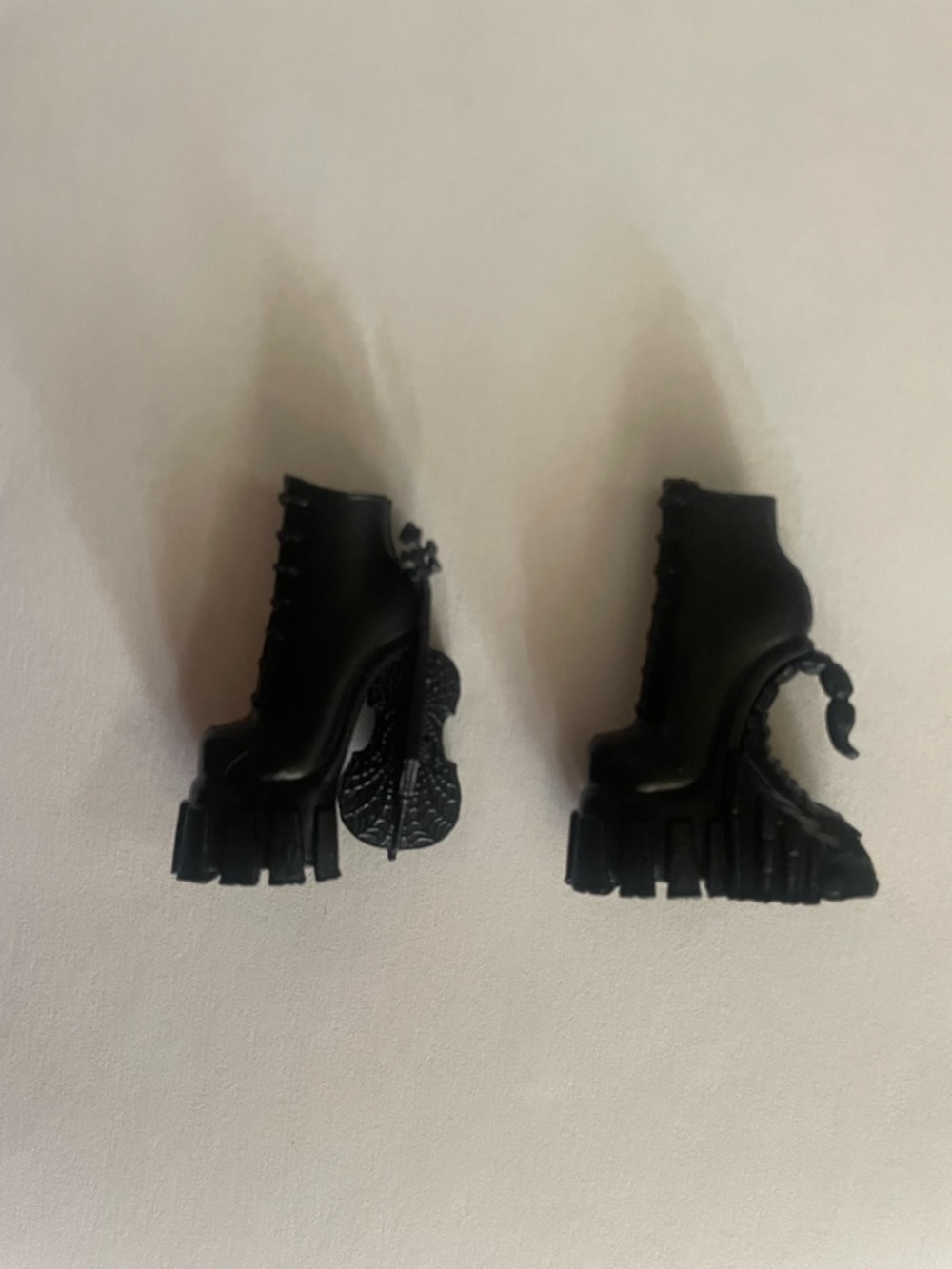 Wednesday Addams heel object boots for monster high doll